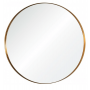 Brushed Nickel Framed Round Mirror 800